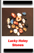 Lucky holey stones, perfect to ward off evil spirits and bring you luck